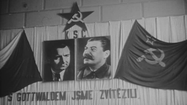 Gottwald and Stalin